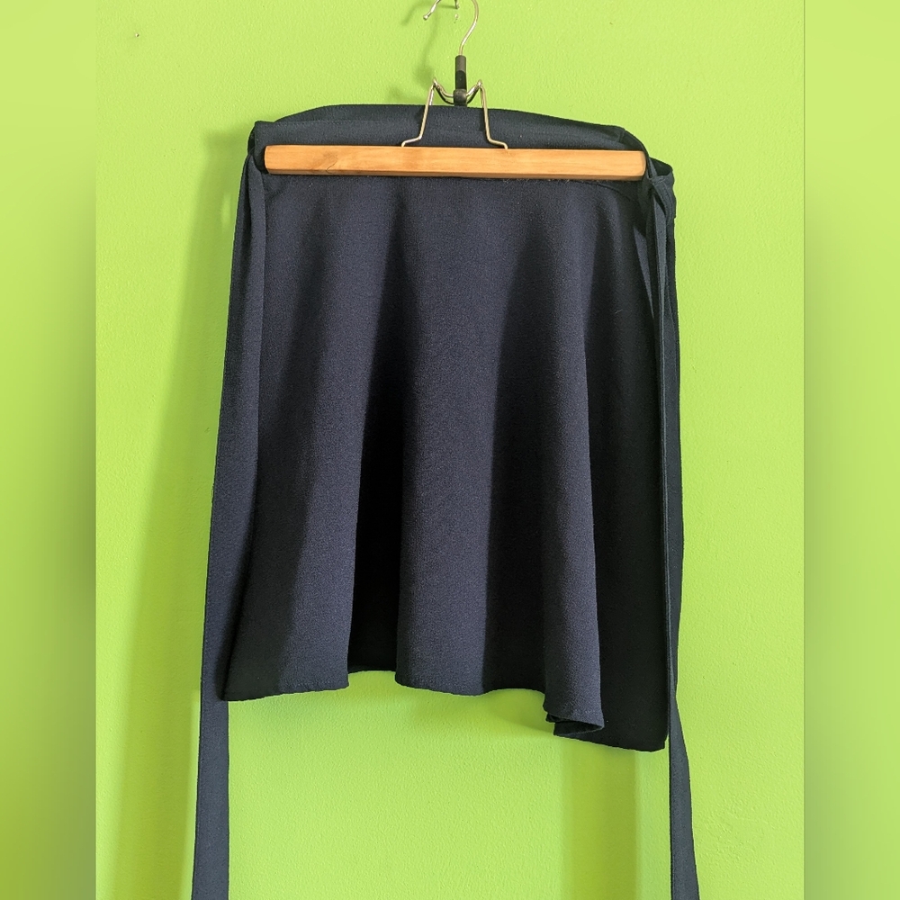 A-line Wrap Skirt, Dark Blue